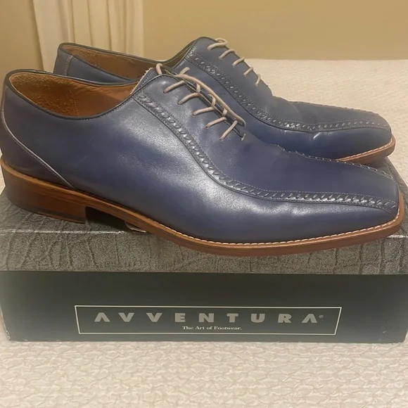 avventura | Shoes | Avventura Blue Leather Size 2 Mens Dress  display picture 2